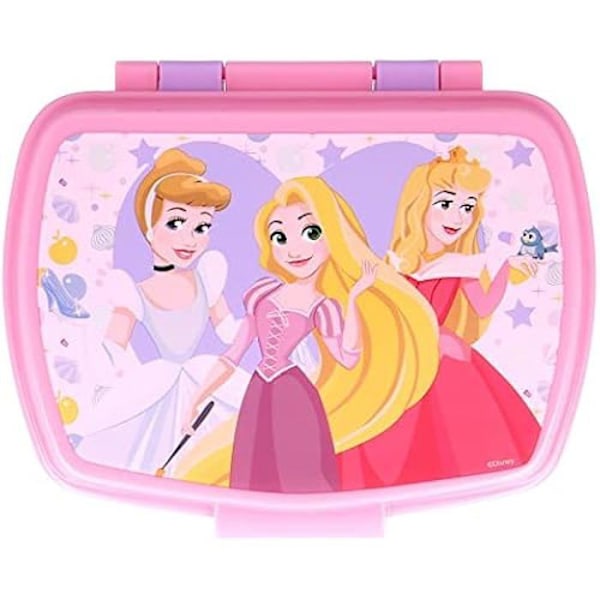 Lunchlåda - STOR - Disney Princess True - Rektangulär - Flerfärgad - Återanvändbar Flerfärgad