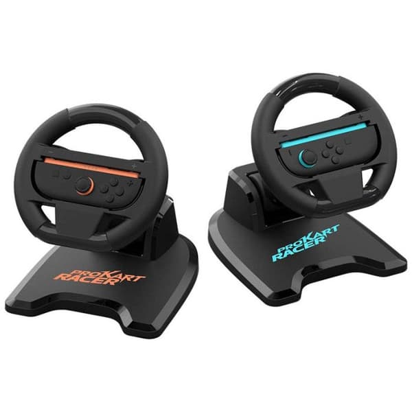 Pack med 2 vikbara rattar för Joy-Con - SUBSONIC - Switch 2 - Switch OLED - Switch Svart