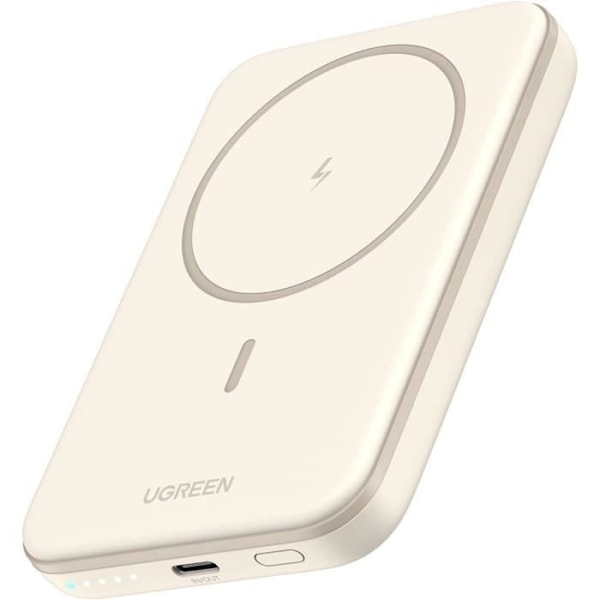 UGREEN Nexode Mini trådlöst magnetiskt externt batteri 5000mAh 15W Power Bank Induktion USB C Snabbladdning PD 3.0 Kompatibel med AV