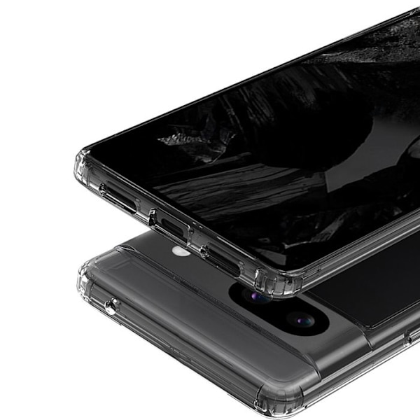 Mobilskal - Crong - Google Pixel 8A - Genomskinlig - Heltäckande skydd - Trådlös laddning kompatibel Transparent