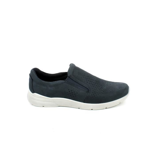 Slip-on - Ecco - Genombruten Blå - Mycket Mjuk Nabuk - Elastisk - Mixad Blå 43