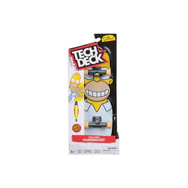 Pack figur Sätt upp händer Tech Deck 1 handboard The Simpsons X Santa Cruz