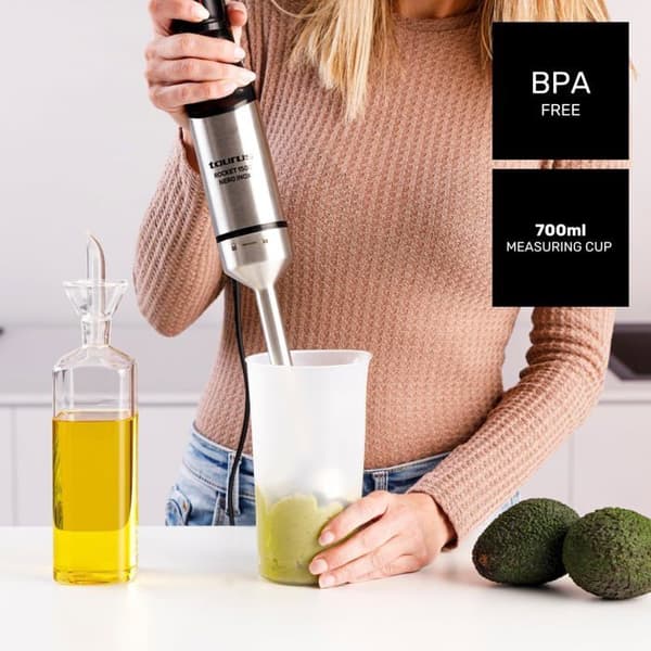 Handmixer - TAURUS - Rocket Nero Inox - 1500W - Ergonomisk - Stänksäker