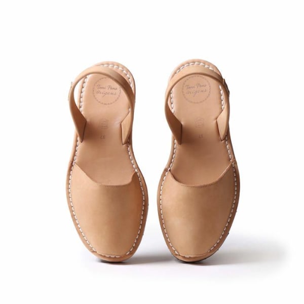 Sandal - barfota Toni pons Mao - Abarca för kvinnor i läder. Nubuck 41