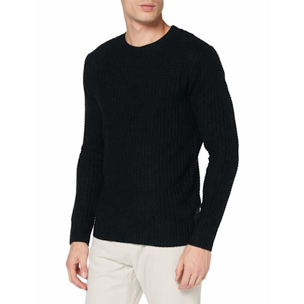 Pull - Tom Tailor Herrtröja med textur i ullblandning Blå XXL