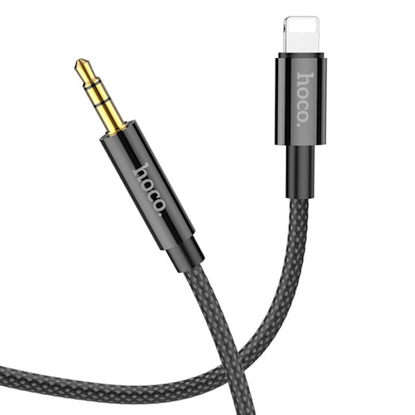Hoco - Ljudkabeladapter (UPA19) - Lightning till 3,5 mm jack, 1 m - Svart