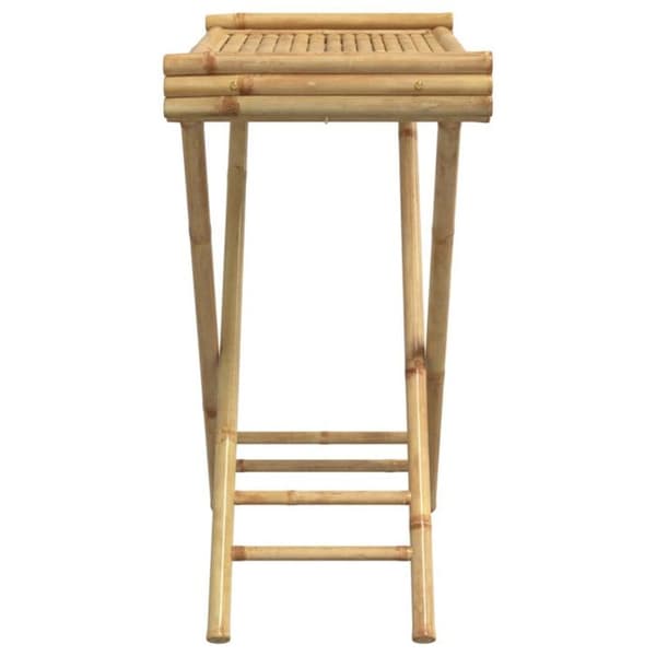 Fällbord med platt skiva 70,5x42,5x80 cm bambu