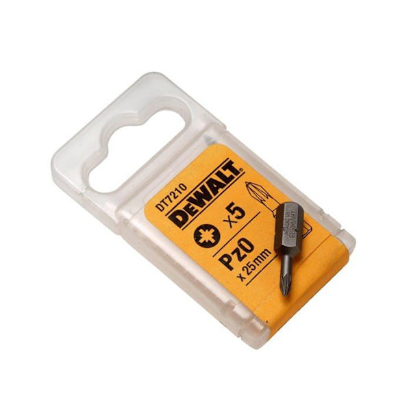 Dewalt - DEWDT7226QZ - DT7226QZ 50 mm PZ2 skruvmejselbitar (5 delar) (Import från Storbritannien)