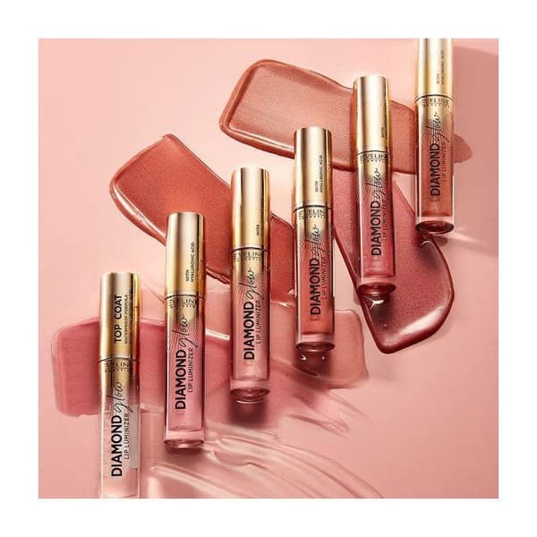 Gloss - EVELINE - Diamond Glow Lip Luminizer - Nr 05 - Glittrande lys - Rosa Ros