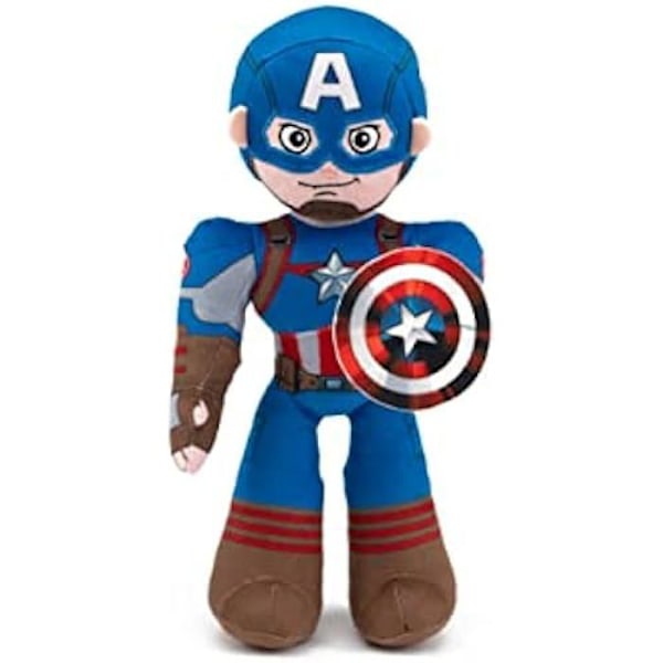Peluche - SIMBA - Captain America - 25 cm - Articulerat inre skelett - Flera färger Flerfärgad