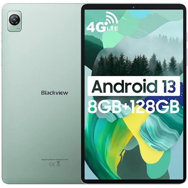 Blackview Tab 60 Touch Tablet 8,68" Android 13 8GB+128GB-SD 1TB 6050mAh 8MP+5MP PC Mode, 5G WiFi, 4G Dual SIM Tablet PC - Grön