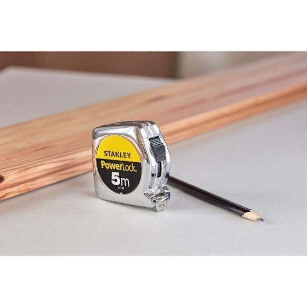 Powerlock® abs-mått Stanley Längd 5m Bredd 19mm Grå