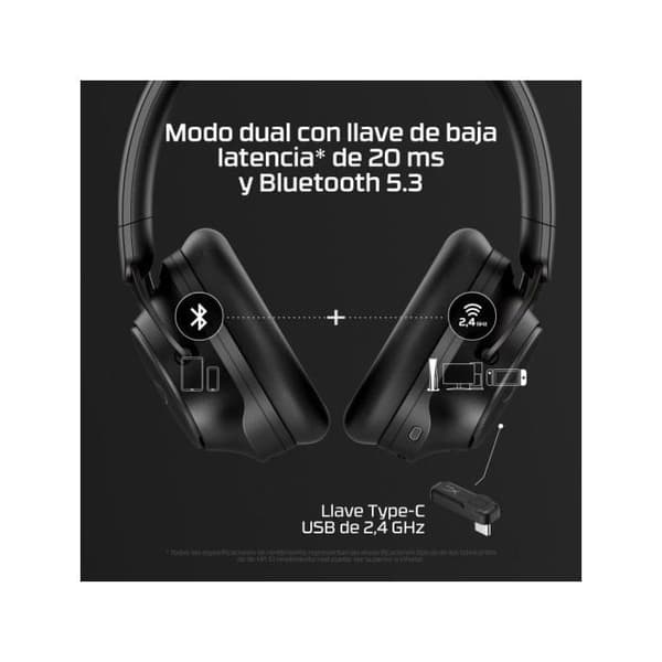 Gaming headset - HYPERX - Cloud MIX 2 - Bluetooth - Bullerdämpning - Batteritid 110h nigga
