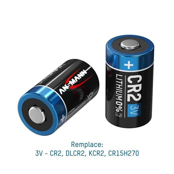 8x ANSMANN CR2 litiumbatteri 3V - högpresterande batteri (8 st)