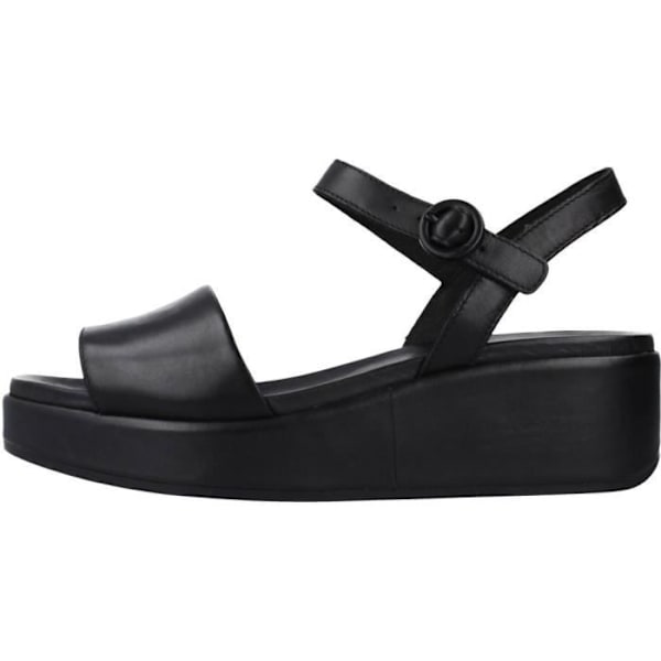Sandaler Dam - CAMPER - Misia - Svart läder - Fodrad sula - Kilklack Svart 40