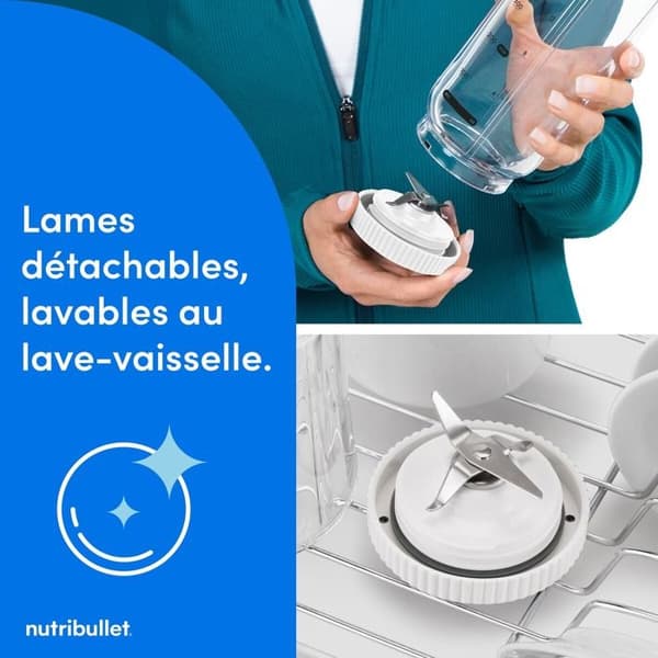 Blender Nutribullet FLEX bärbar - Vit NBP013W