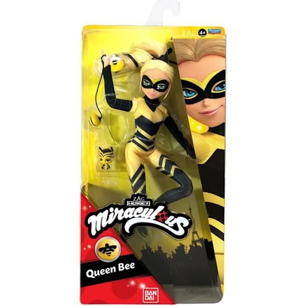 Miraculous Ladybug - 26 cm modedocka: Queen Bee - BANDAI Gul