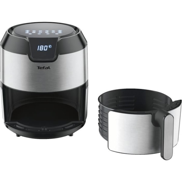 Tefal Fryer Easy Fry EY401D fritös Varmluftsfritös 4,2 L Unik Svart, Rostfritt stål Fristående 1500 W Svart, rostfritt stål