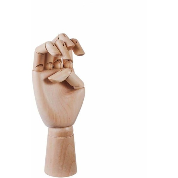 Skyltdocka - proportion modell Emi craft Trä ledad hand modell Enhands skyltdocka, H 25cm