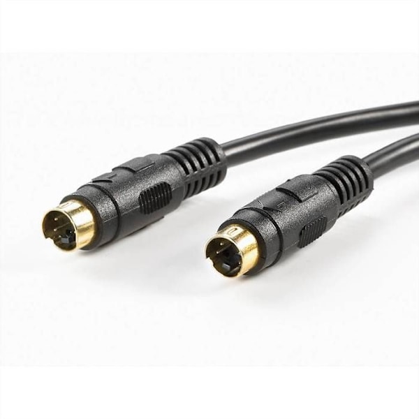 S-Video mini-DIN 4-stifts videokabel (M) - 5m - Svart - Secomp VALUE