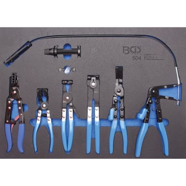 Tångset - Ej specificerat - Universal - Mått 570x410x30 mm - Färg Blå - Spännverktyg