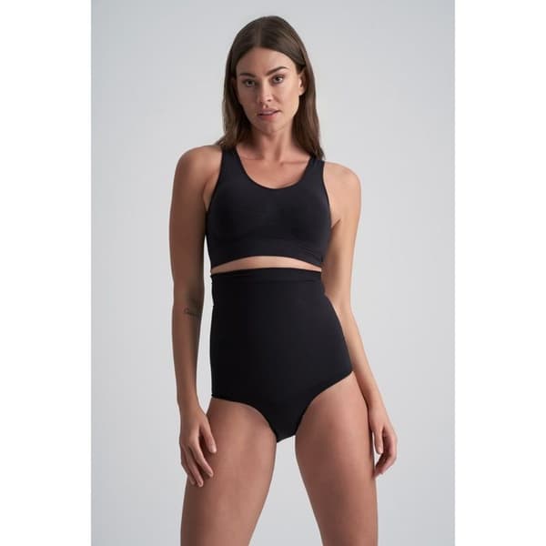 Hög midja trosa dam Bye Bra Soft Touch Seamless - svart svart S