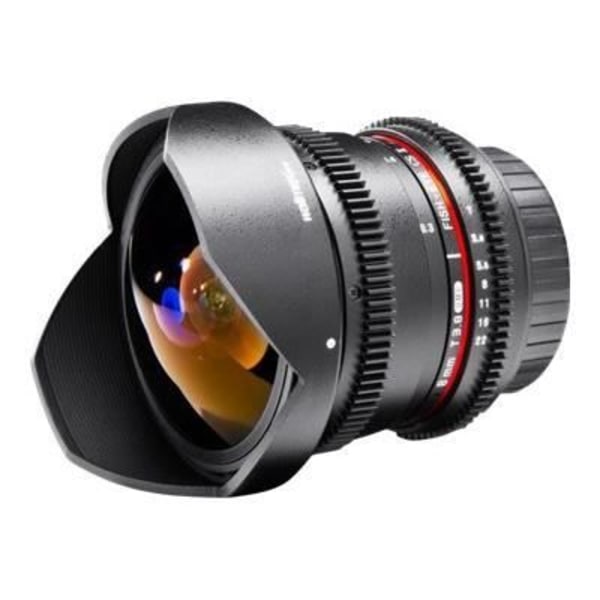 Walimex 18710 objektiv - Fish-eye - Sony A-type - 8mm - T3.8 - 10/7 element/grupper Svart