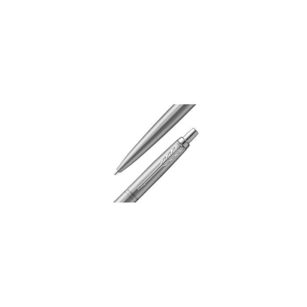 PARKER Jotter - Special Edition XL Monokrom kulspetspenna i stål, kromkant, blå refill med medelspets, presentförpackning