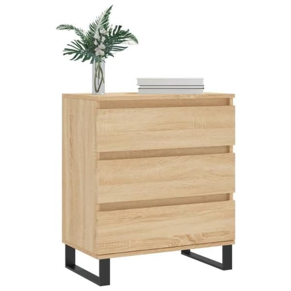 vidaXL Buffé Ek Sonoma 60x35x70 cm Ingenjörsträ 827191