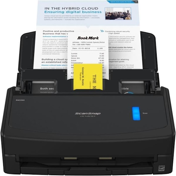Skrivare - Fujitsu - ScanSnap iX1400 - Svart - 40 ppm - Duplex A4