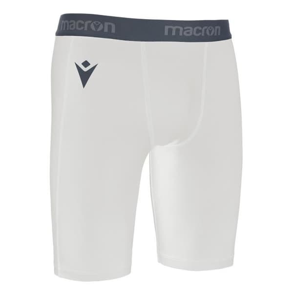 Macron OAK bib-shorts - vit - XL - Herr - Löpning - Platta sömmar - Synlig resår - Kompression Vit jag