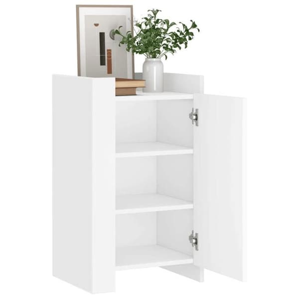 vidaXL Buffé vit 45x35x75 cm ingenjörsträ 848395 Vit