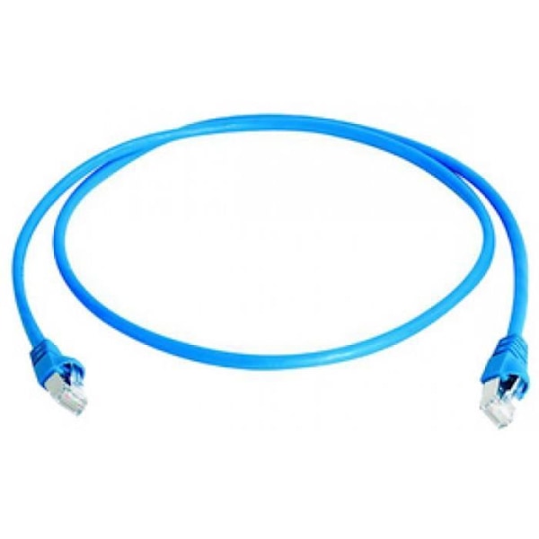 telegärtner telegärtner mini patchkabel cat.6a (iec) s-ftp, 1,5 m, blå svart svart Svart 219590