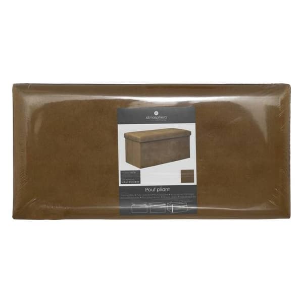 Fällbar dubbelpuff "Lilou" i sammet 76x38cm senapsgul Ockra