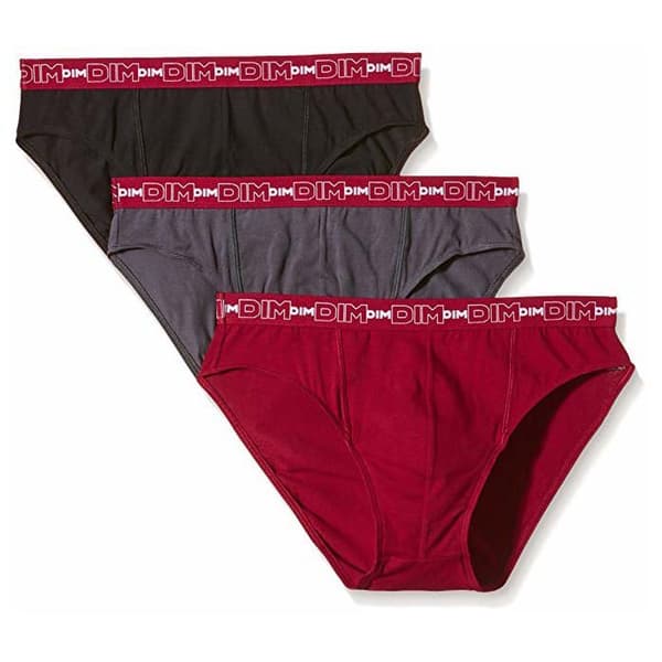 3-pack av bomullsunderkläder Stretch[] Herr Grå XL
