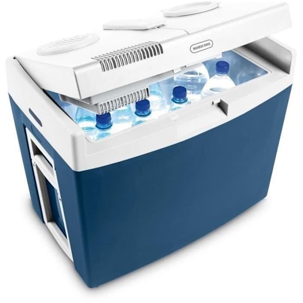 MOBICOOL MT 35 W termoelektrisk kylare - 33 L - Kyla/värme - 2 hjul Blå och vit