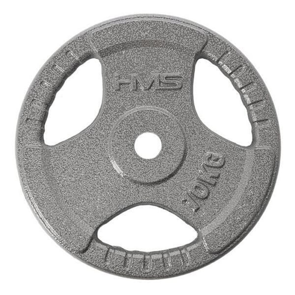 Viktplatta - HMS - THM10 - 10 kg - Grå - Intensiv användning grå