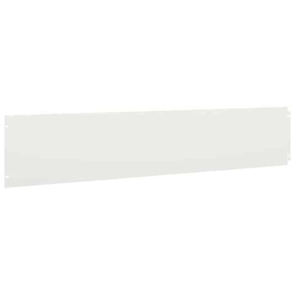 vidaXL Gräskant 10 st 20 x 103 cm Stål Vit 860155