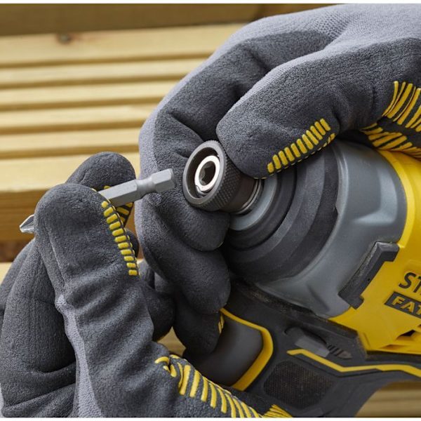 Slagskruvmejsel - STANLEY FATMAX V20 - SFMCF810D2K-QW - 170 Nm Borstlös - Litium 18V - 2 batterier 2Ah Gul