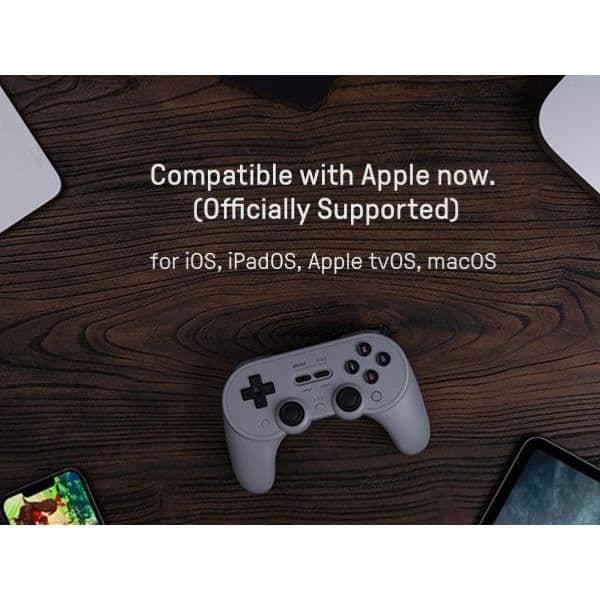 8BitDo PRO 2 Gamepad Hall Effekt - Grå Nya Utgåvan grå