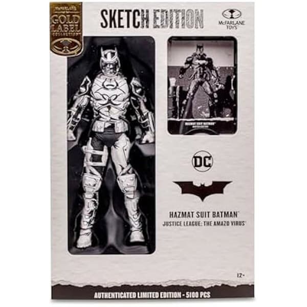 Rörlig figur - MCFARLANE - Batman med Hazmat-dräkt - 17 cm - 22 ledsystem - Designerutgåva Pengar