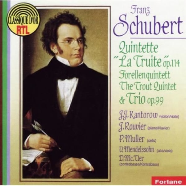Kvintett La Truite - KANTOROW - ROUVIER - Noir - Vuxen - Kammarmusik