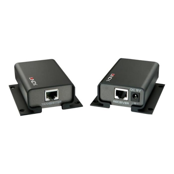 USB-förlängare - LINDY - RS-232 - 2000 m - Full duplext - Trådad - Svart