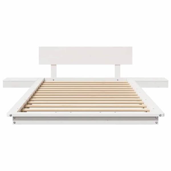 vidaXL Sängram Vit 90 x 200 cm trä 872417