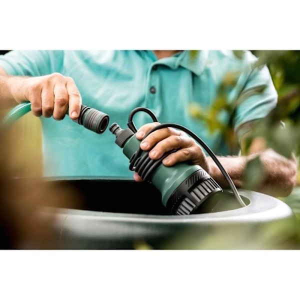 Bosch regnvattenpump - GardenPump 18V - Utan batteri eller laddare - Perfekt för att vattna trädgårdar svart och grönt