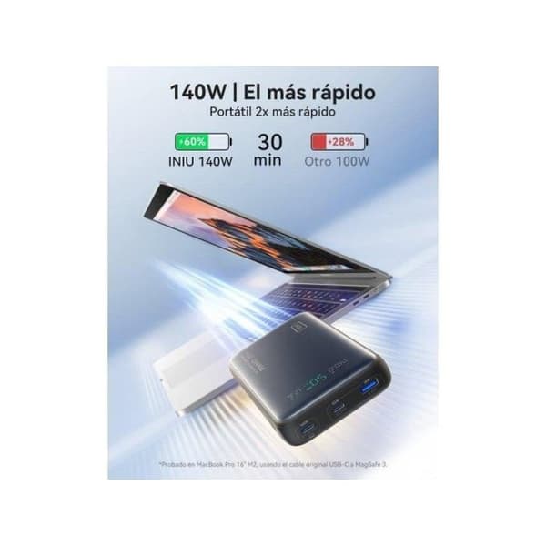 INIU Leopard 25 000 mAh 140W bärbar extern batteri