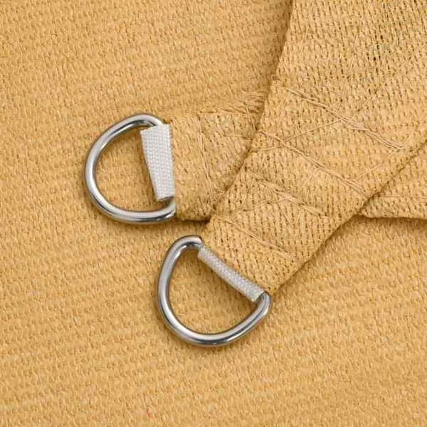 vidaXL Solskyddsduk 160 g/m² triangulär sand 3,5x3,5x4,9 m PEHD 4002059