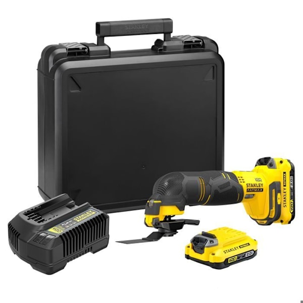 Rotationsverktyg multifunktion 18V, 8000-18000 osc/min, FATMAX V20 SFMCE500D2K-QW-serien - Levereras med 1 väska, 2 batterier 2 Ah, 1 c