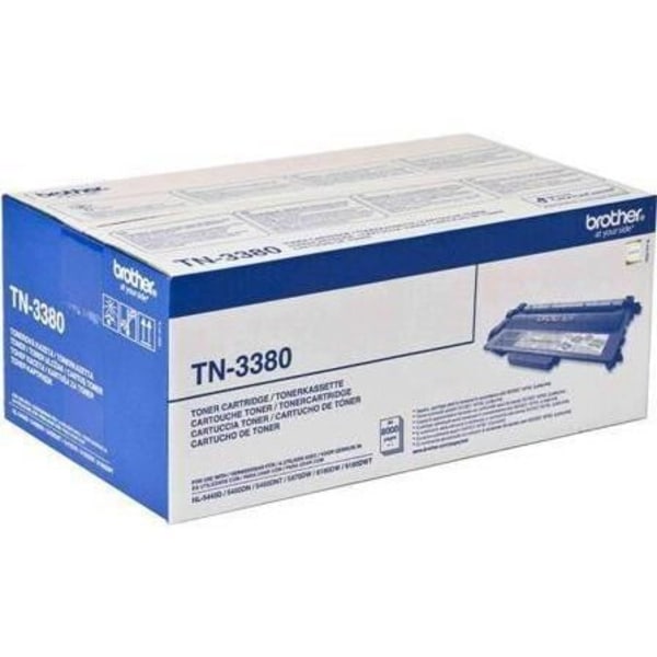 Brother TN-3380 svart XL tonerkassett - för HL-5440D, HL-5450DN, HL-5450DNT, HL-5470DW laserskrivare