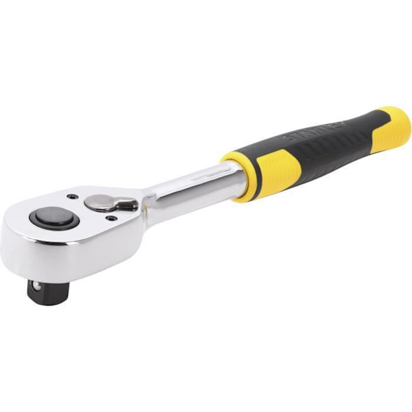STANLEY 72-tands 1/2"-spärr - STMT82665-1 - Grå - Ljus satinfinish - Reverseringsspak i metall Glänsande satin